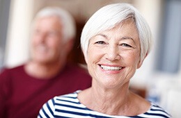 elderly woman smiling bright