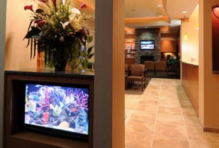 waiting room fish tank